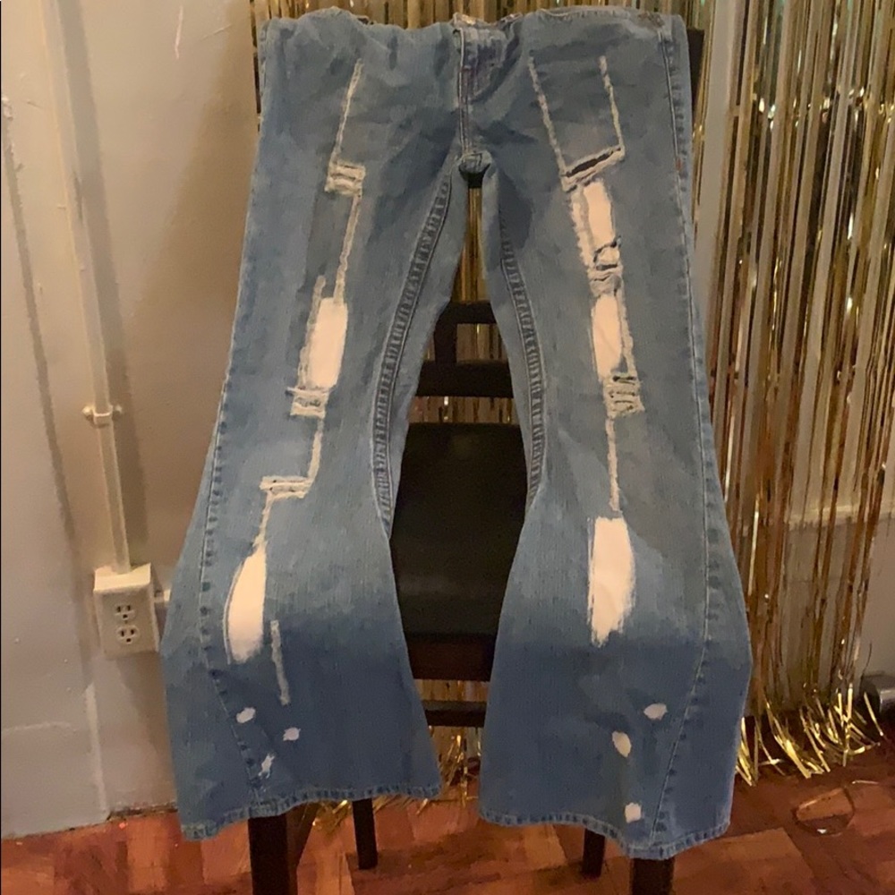 True religion wide leg jeans